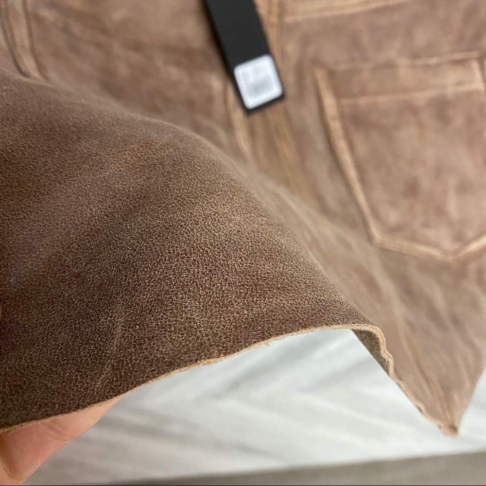 One Teaspoon | The Vintage Leather Voyager Skirt - Picture 6 of 12